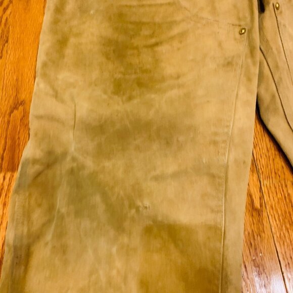 Vintage 60s 70s Carhartt Double Knee Work Pants 44 x 30 Talon Zipper Duck Canvas - Picture 11 of 16